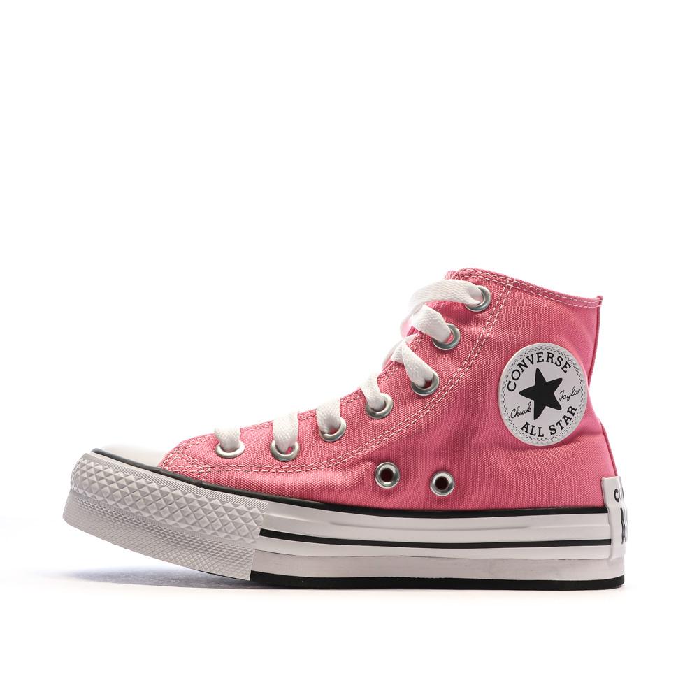 Converse Baskets Roses Femme Converse All Star Lift Platform Sketch