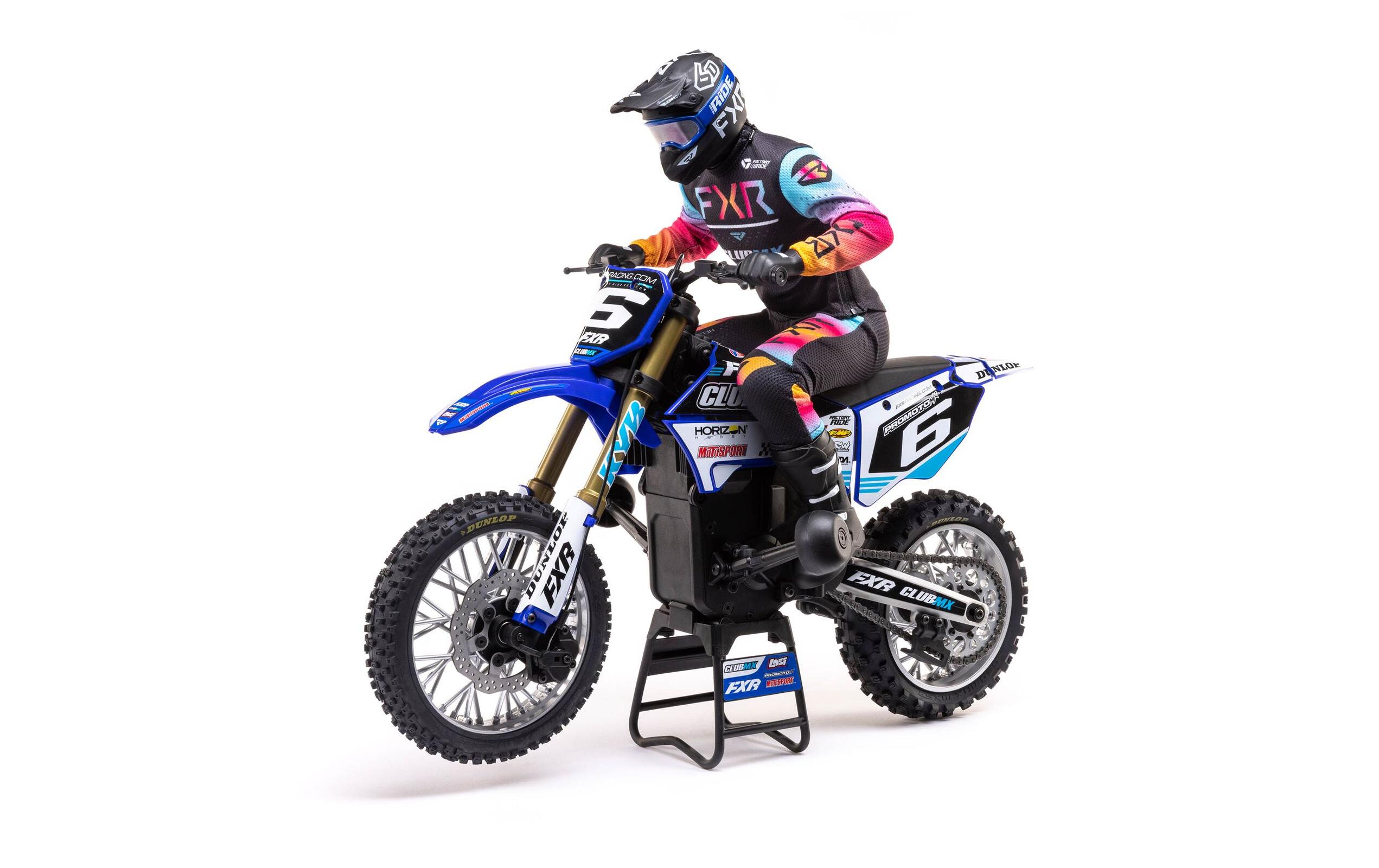 Motorrad Promoto MX Blau, ARTR, 1:4<br>Leistungsstarkes RC Motocross Bike