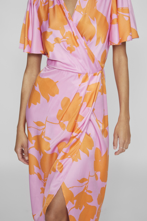 Vila roze dames jurk