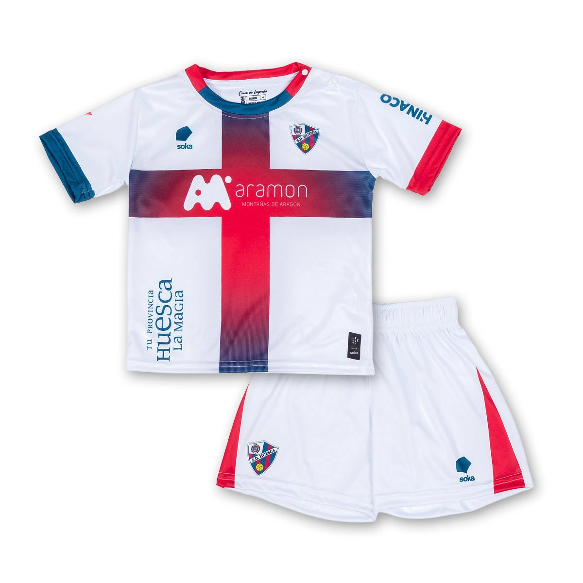 Conjunto Soka SD Huesca Segundo Equipamento Bebé 2025-2026