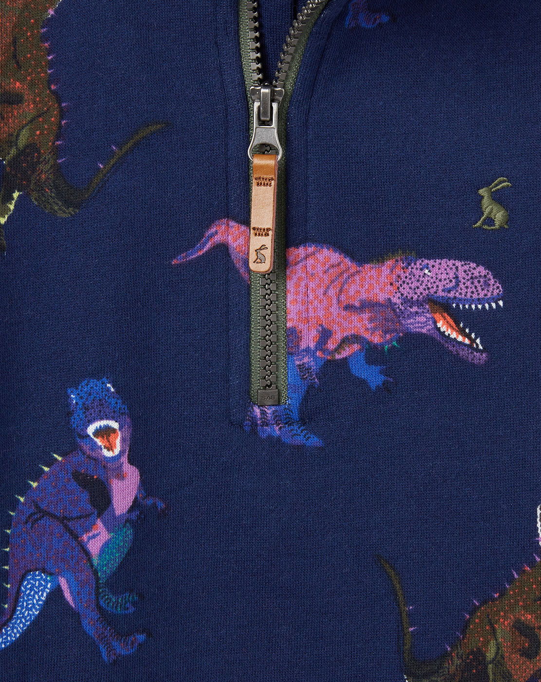 Sweatshirt DALE DINO ZIP in navy