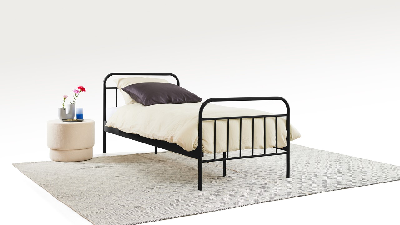 Bed Alex 1-persoons zwart