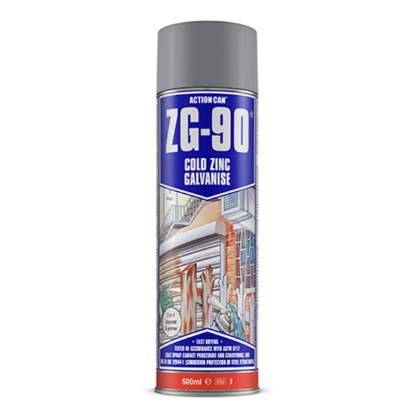 Action Can Zg-90 Spray de Zinco Cinza 500Ml - AC1785