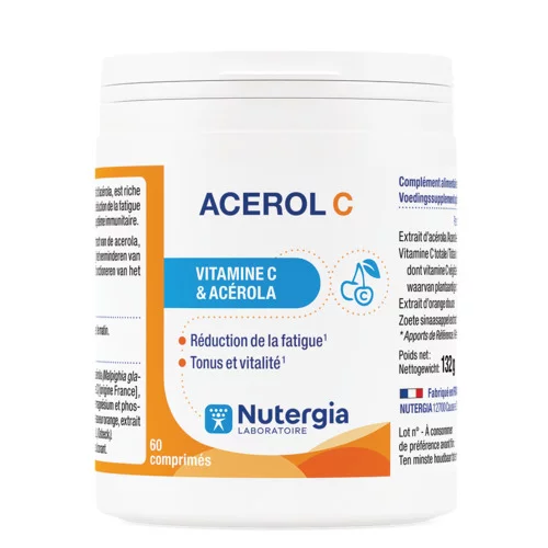 Vitalité - ACEROL C  - Vitamine C & Acérola - 60 Comprimés