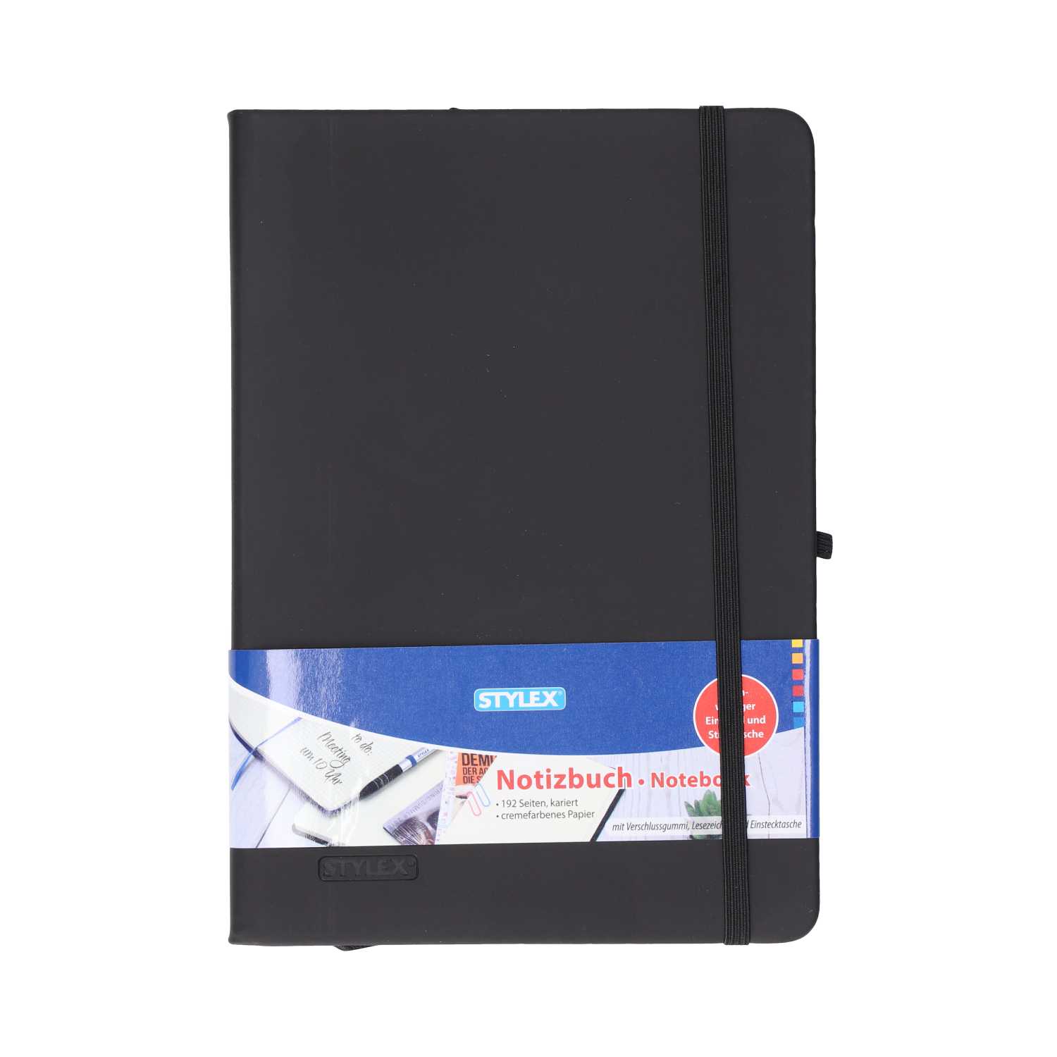 STYLEX® Hardcover-Notizbuch DIN A5 kariert 192 Seiten