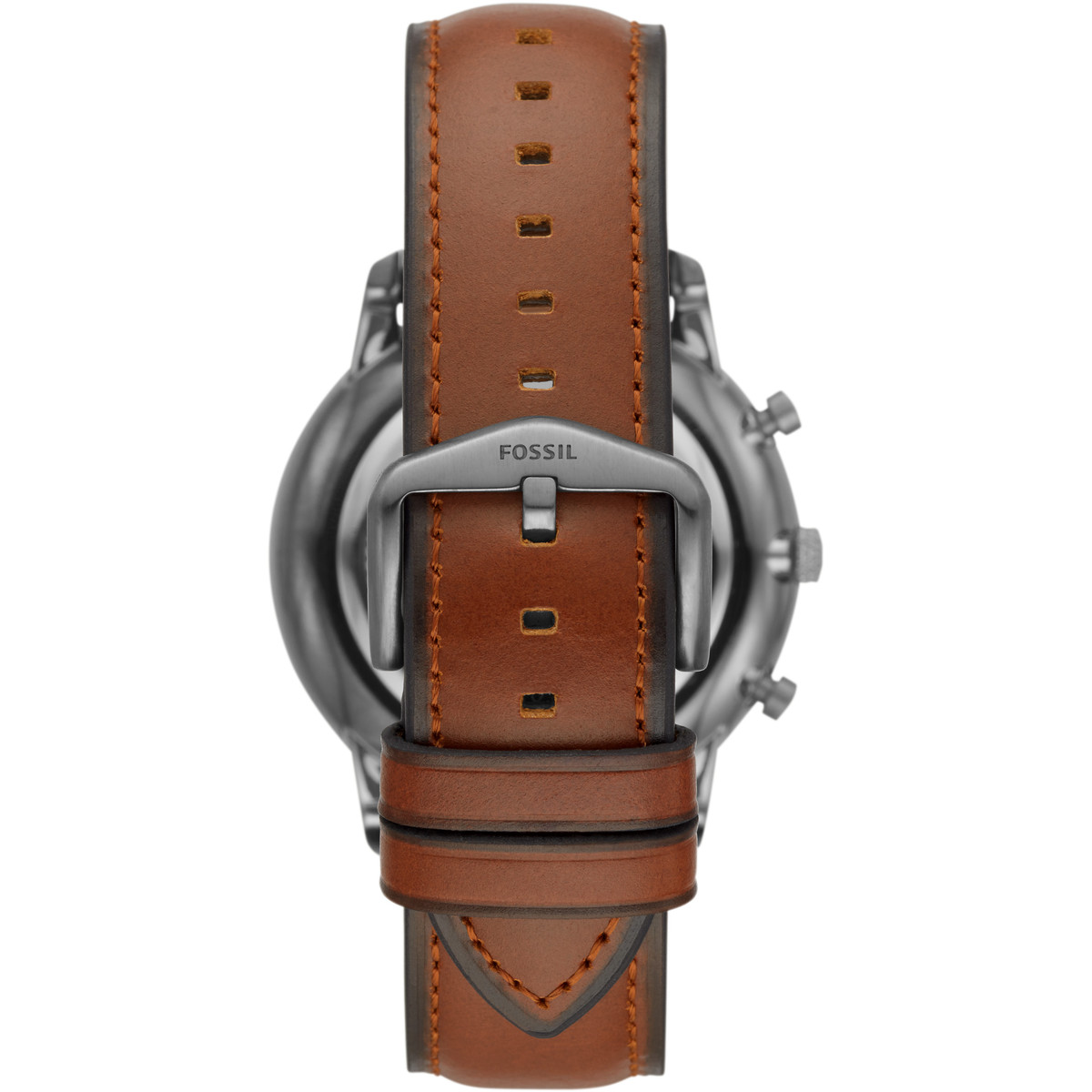 Montre Fossil Grant homme chronographe acier cuir marron