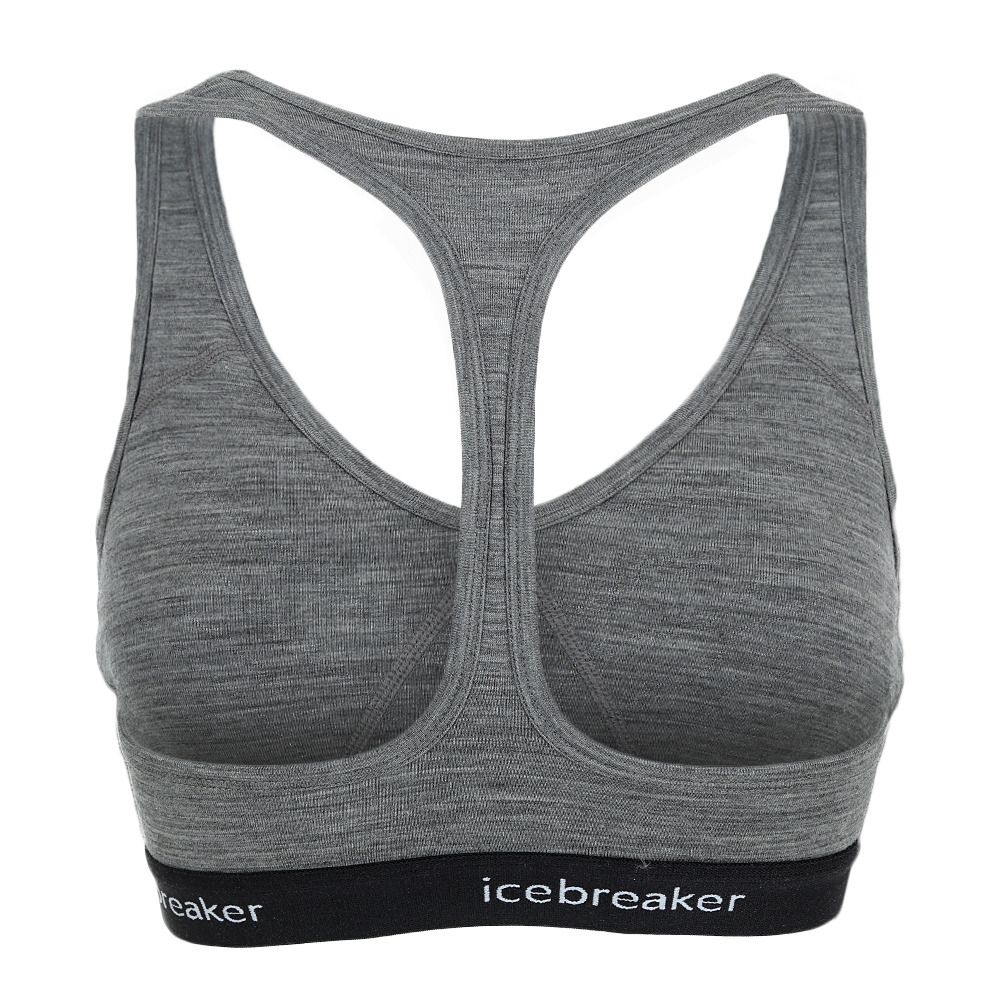Icebreaker SPRITE RACERBACK MERINO - Brassière Femme gritstone