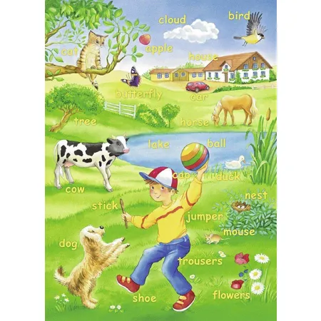 Ravensburger Mein erstes Schulpuzzle Erstes Englisch 80 Teile Puzzle