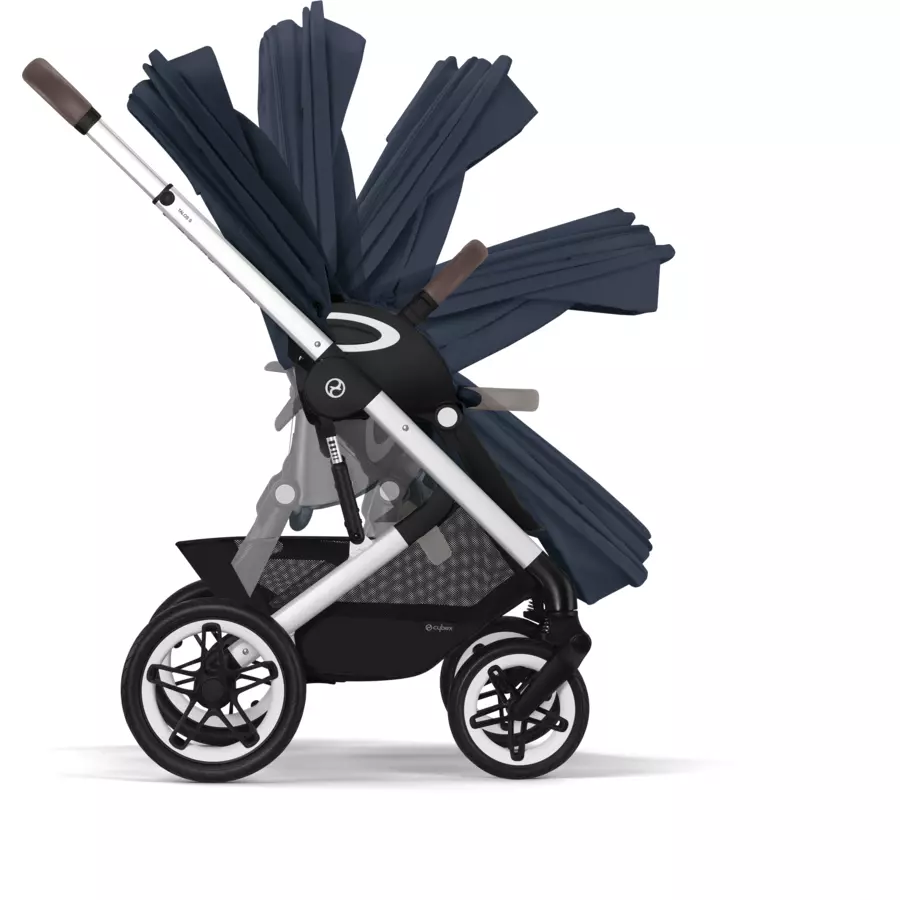 cybex GOLD Kinderwagen Talos S Lux Silver Ocean Blue