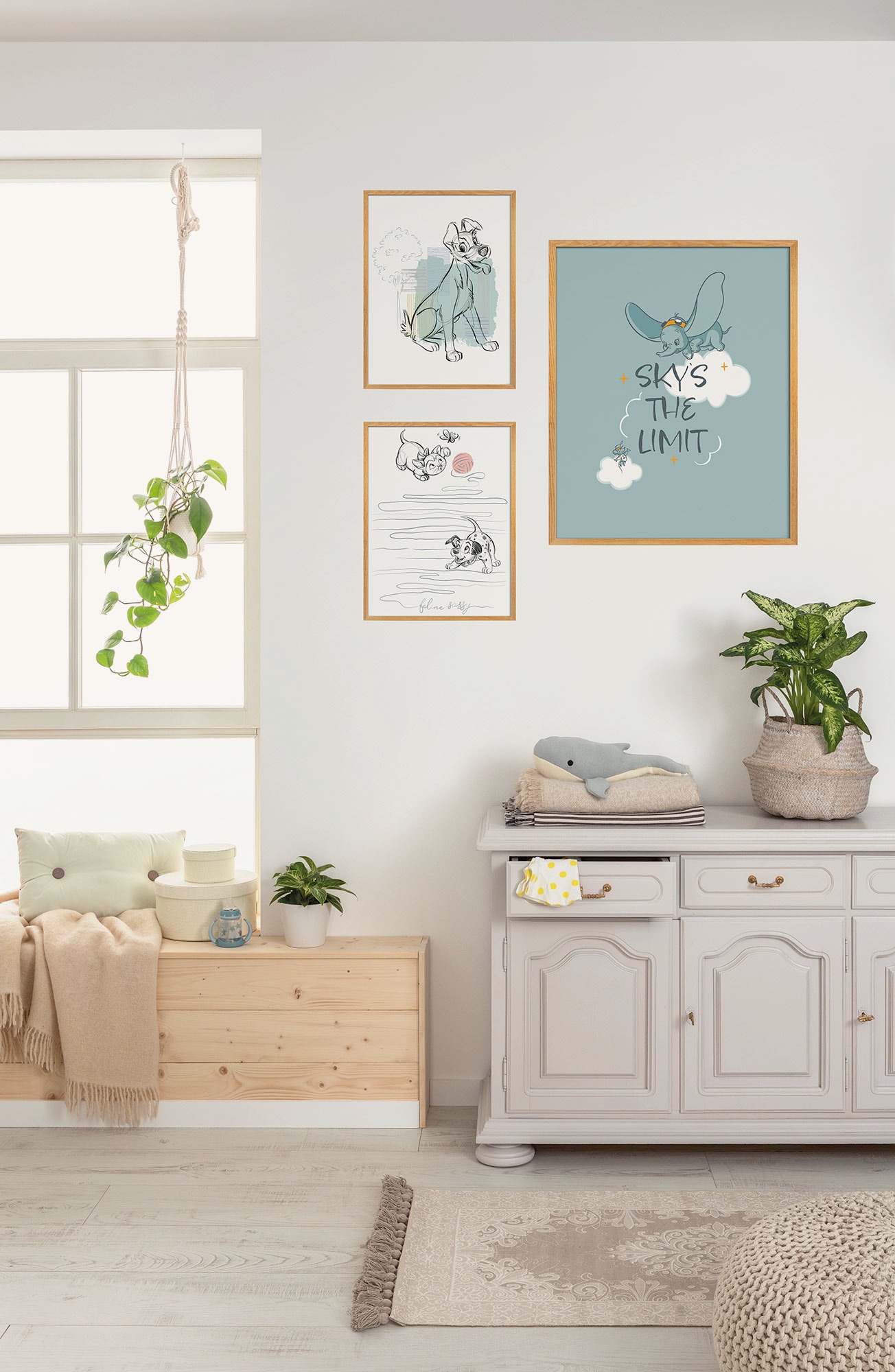 Komar Wandbild »Disney Dumbo Sky`s the Limit« Disney Set, 1 Stk. tlg. 30 x 40 cm (Breite x Höhe) - Kinderzimmer, Dekoration