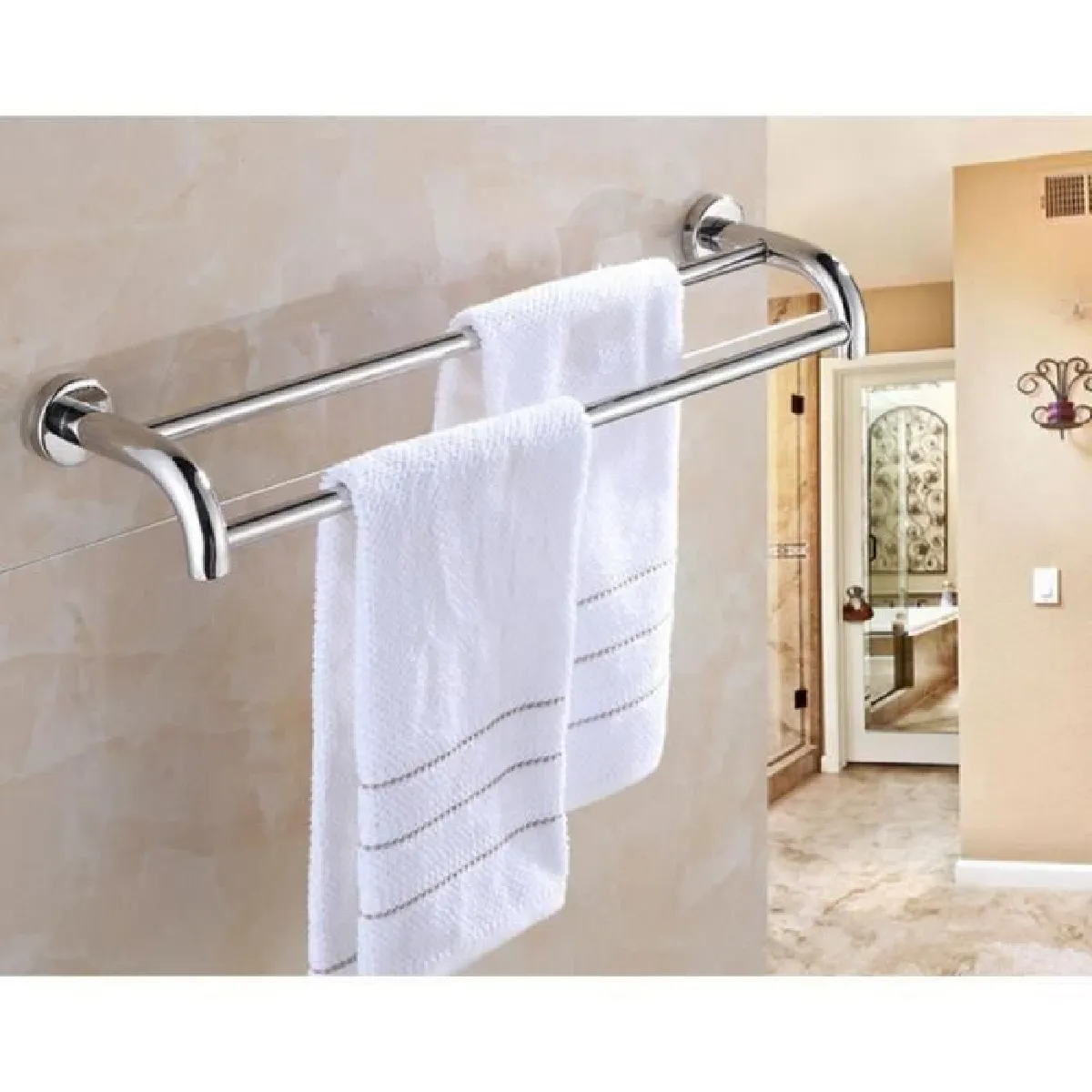 Double Barres Porte-serviettes acier inoxydable