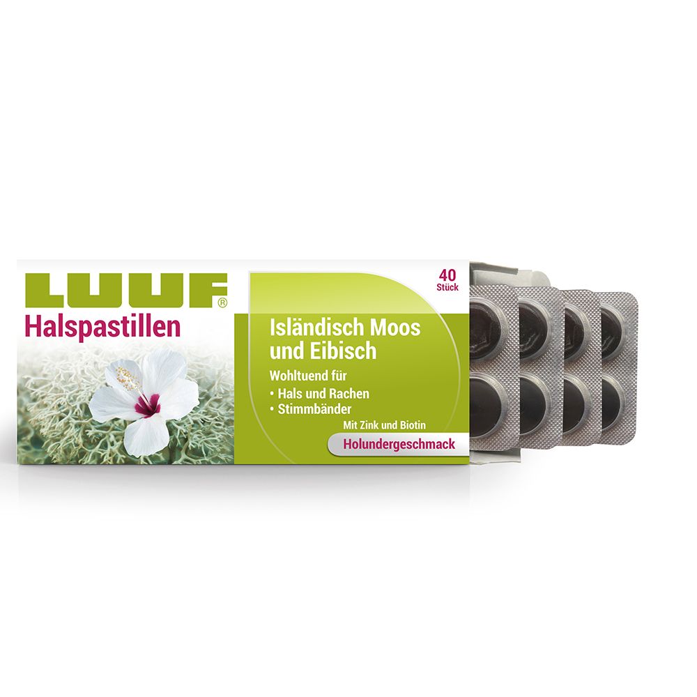 LUUF® Halspastillen Isländisch Moos und Eibisch