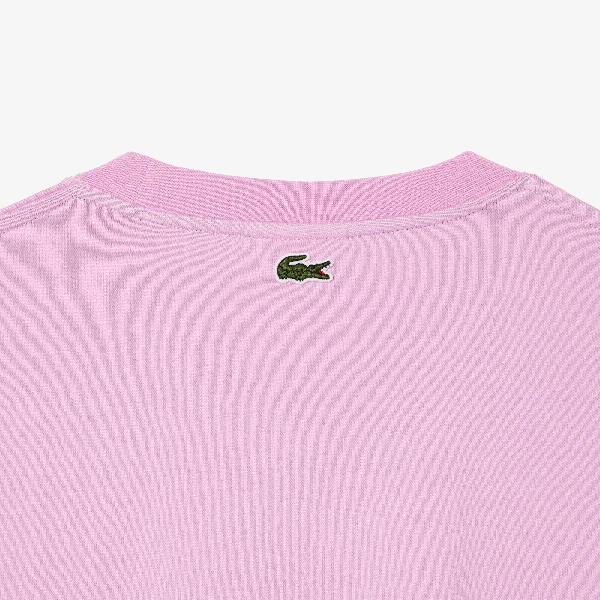 T-Shirt aus Baumwolljersey mit Aufdruck T-Shirts - Rosa - Lacoste - Herren