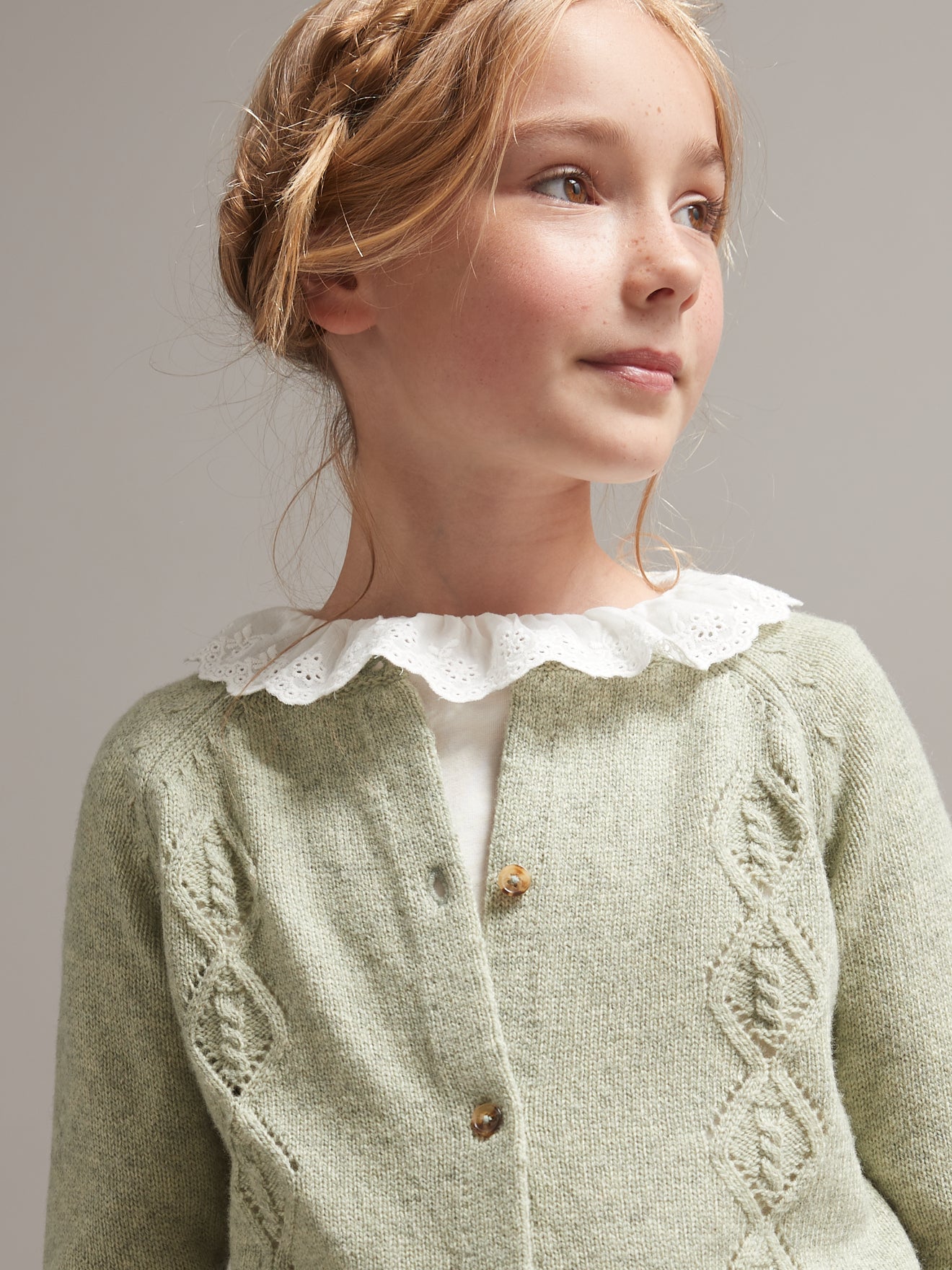 Cardigan Fille en laine mérinos