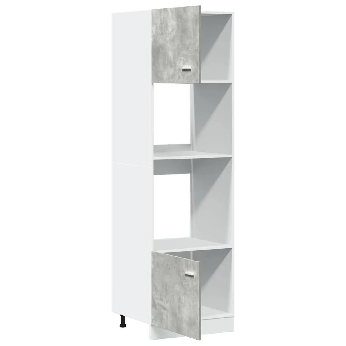 vidaXL Armoire à micro-ondes - Gris béton