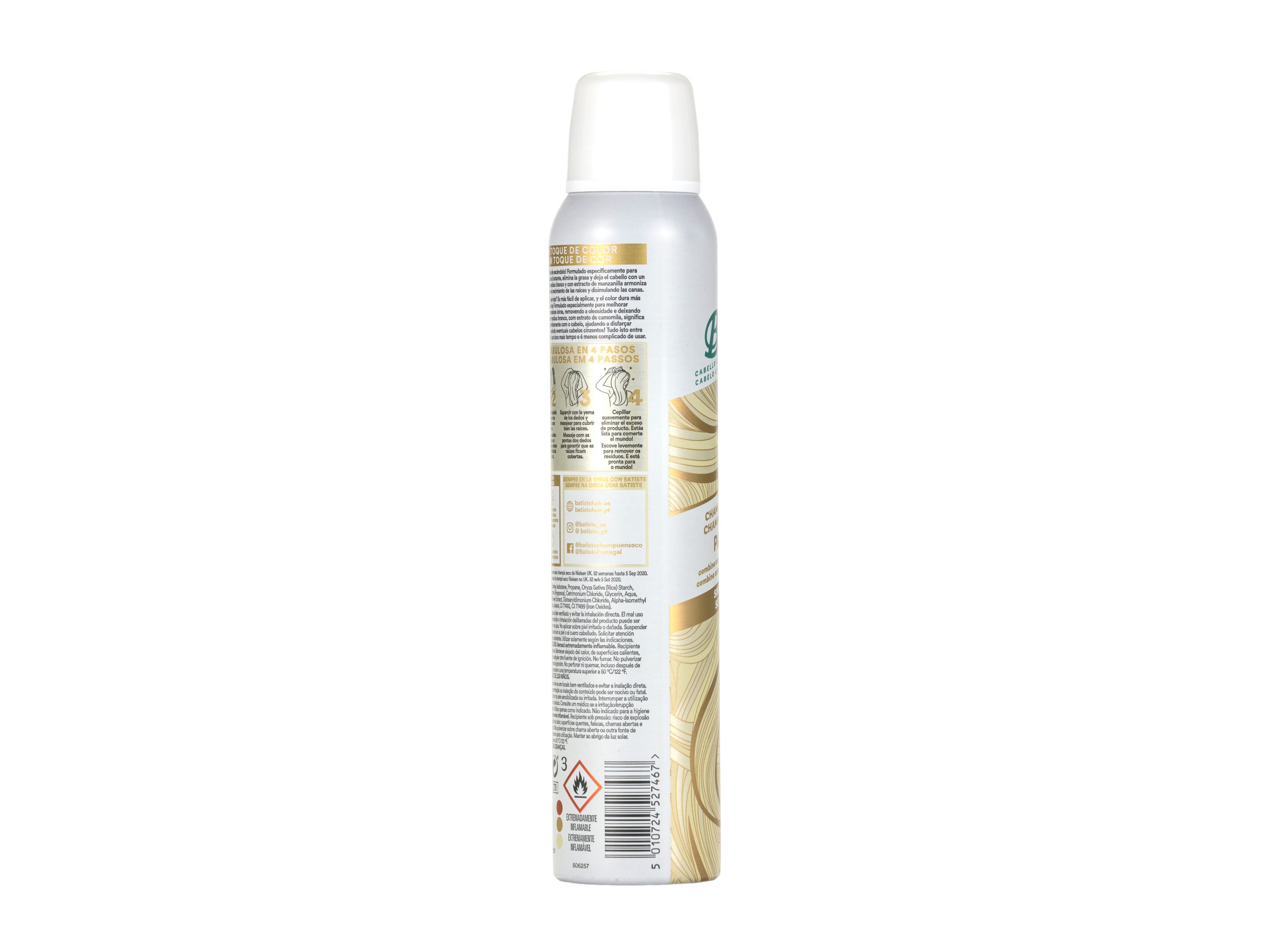 CHAMPÔ SECO BATISTE LOIROS BRILHANTES 200 ML