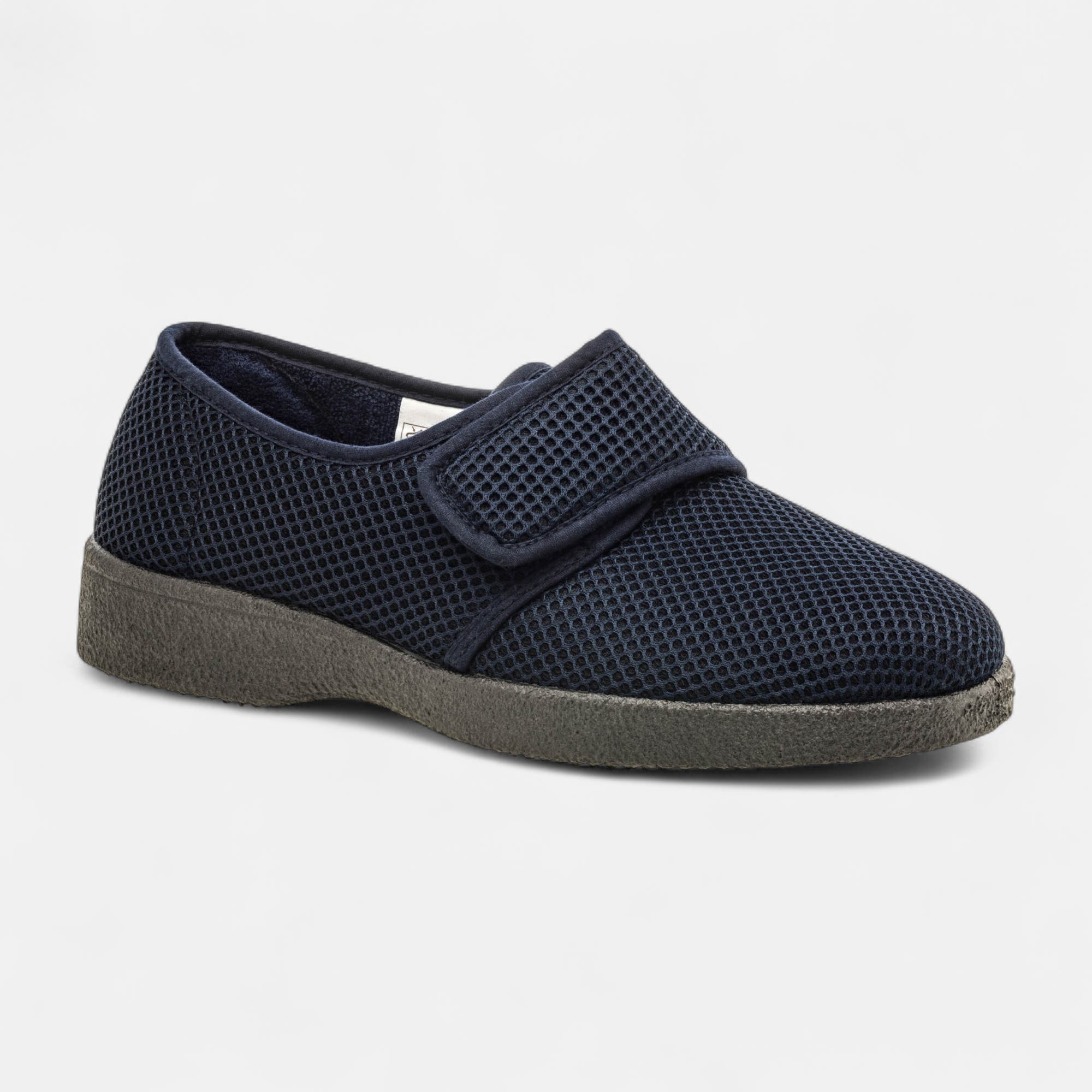 Pantoufles attaches velcros Homme bleu marine
