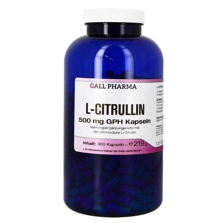 L-Citrullin 500 mg GPH Kapseln, 360 St
