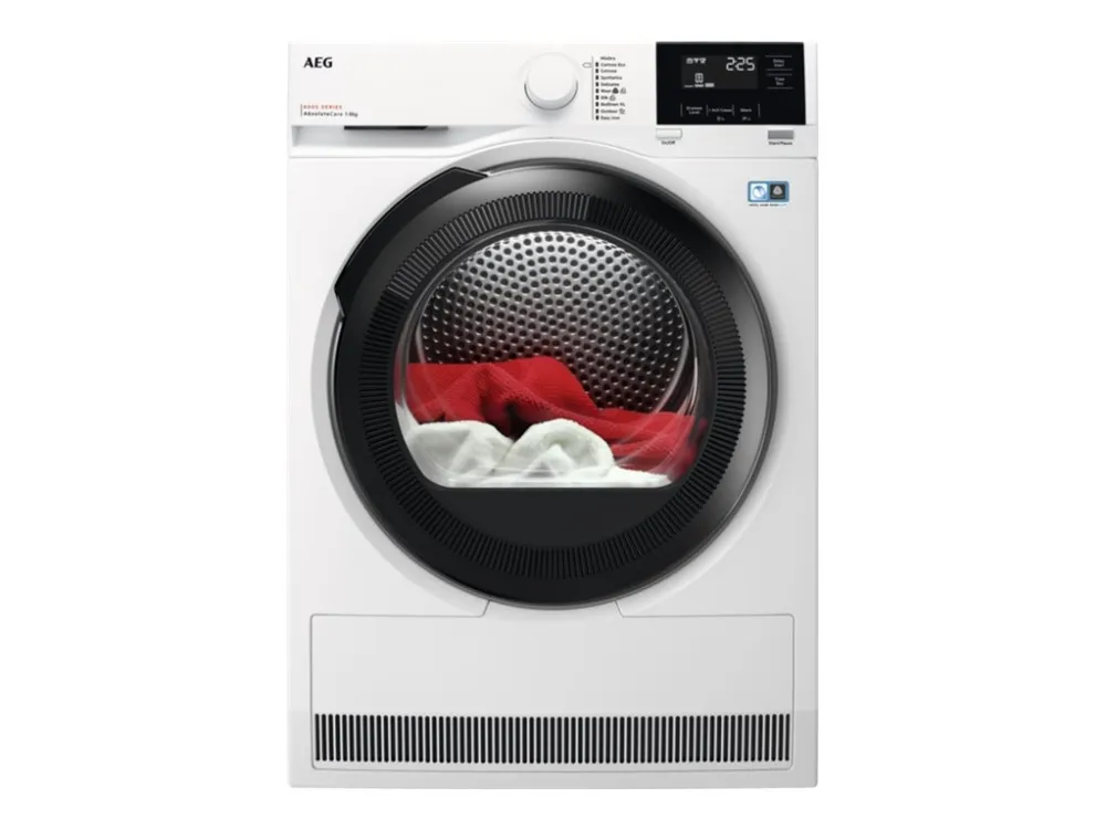 AEG 8000 TR824K84P - Tørremaskine - bredde: 59.6 cm - dybde: 66.3 cm - højde: 85 cm - frontbetjening