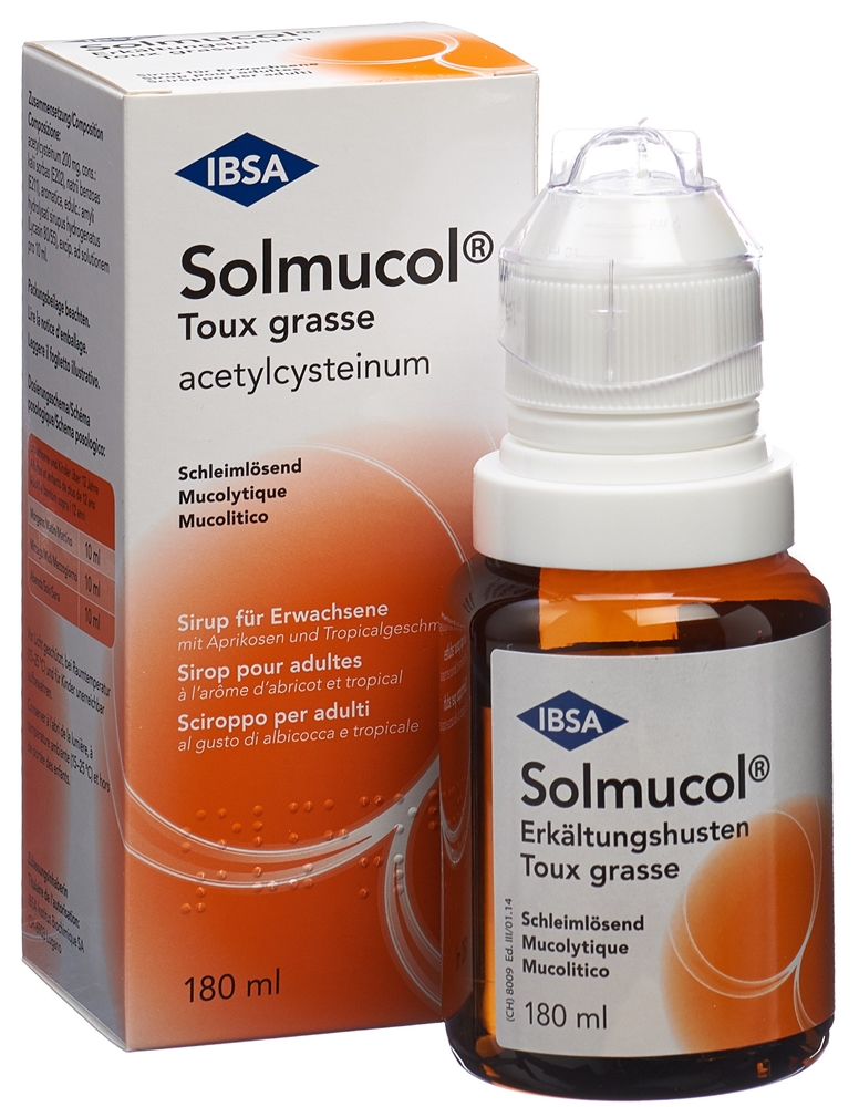SOLMUCOL Erkältungshusten Sirup 200 mg/10ml Fl 180 ml