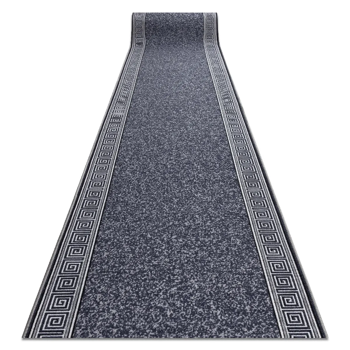 RUGSX TAPIS DE COULOIR antidérapant GREK grec, antidérapant gris 110cm 110x390 cm