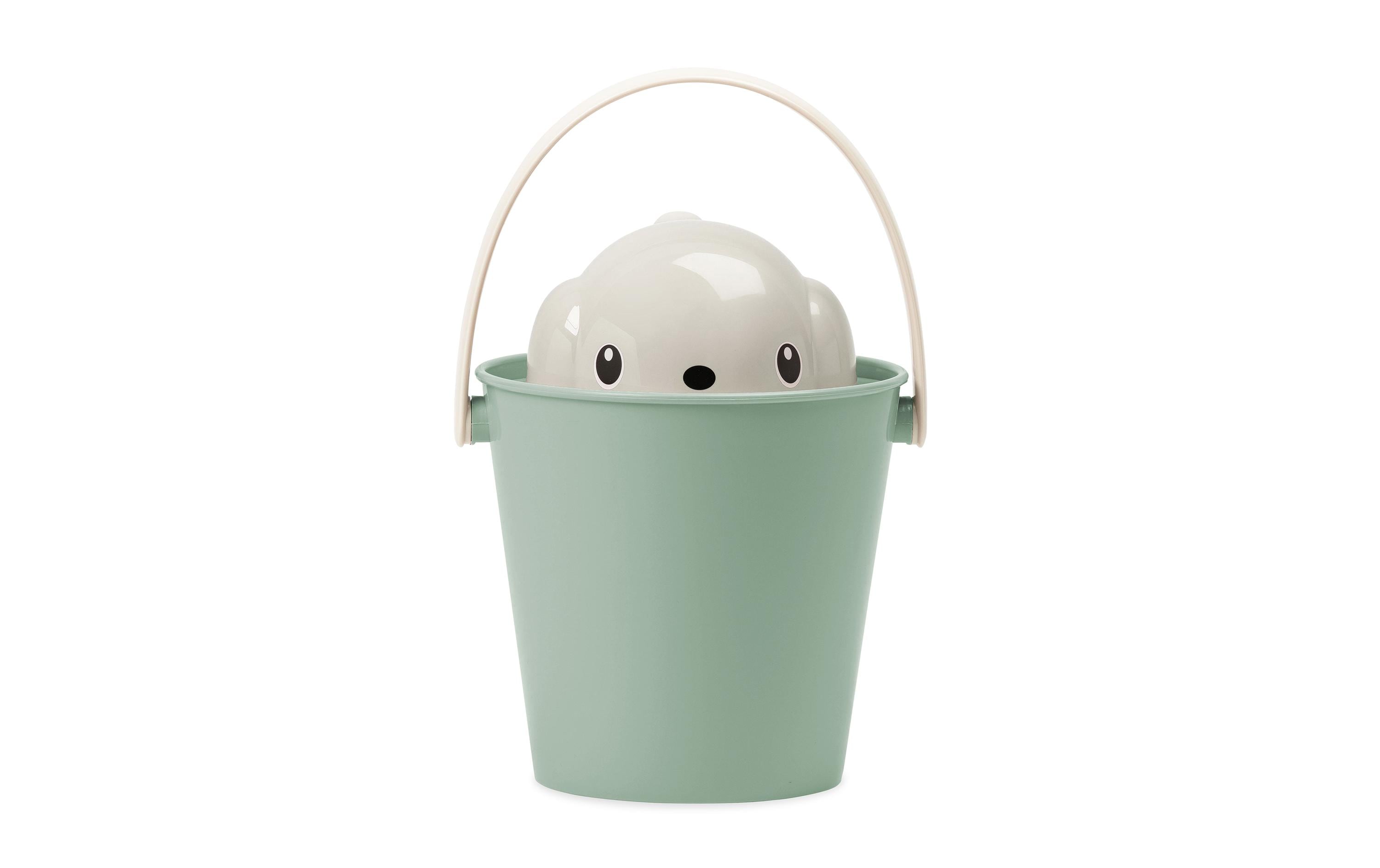Futterbehälter Crock Grau/GrünLuftdichter Futterbehälter mit Löffel, ideal zur Aufbewahrung von Trockenfutter und Snacks