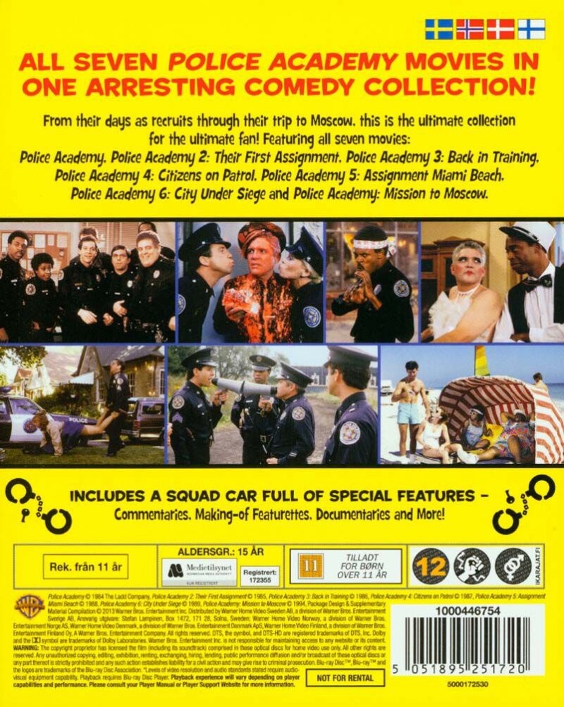 Politiskolen / Police Academy 1-7 Box Set - Blu-Ray