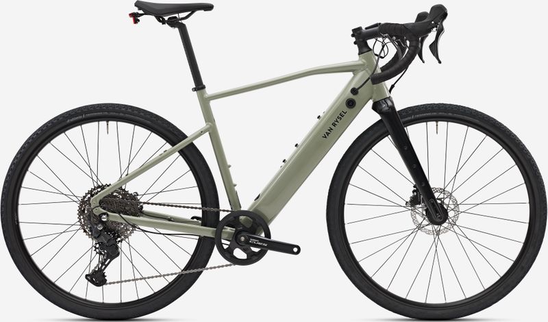 Elektrische gravelbike shimano cues 1x11 e-grvl af discover kaki