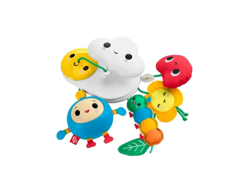 Fisher Price Happy World Flowerin Fun Stroller Toy