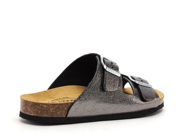 Plakton mules et sabots plats femme beta gris