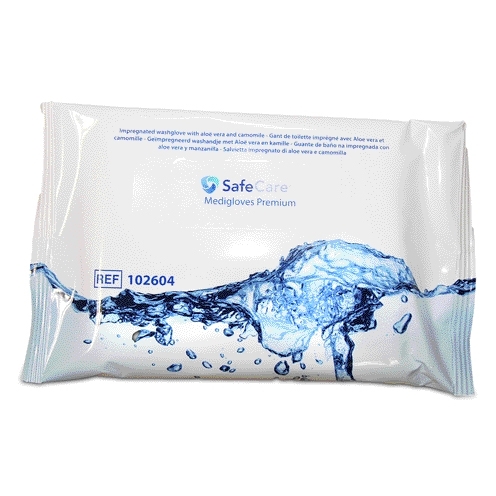 8 gants de toilette Aloe Vera ou Les 4 pochettes de 8 gants