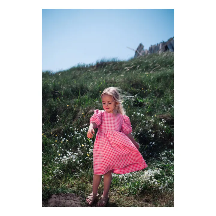 Daily Brat Robe Sassy Vichy | Rose fuschia