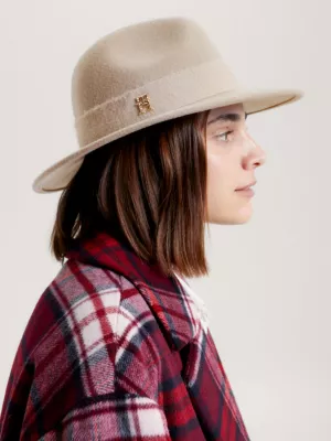Fedora chique de pura lã