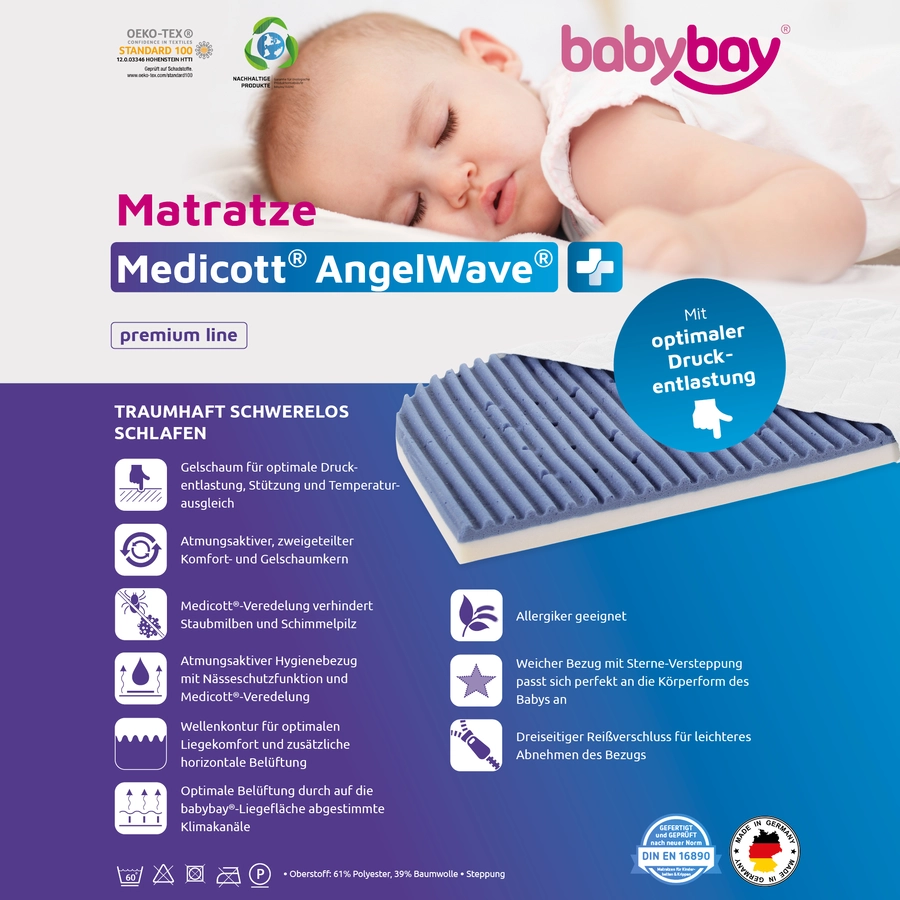 babybay Matratze Medicott AngelWave für Boxspring XXL