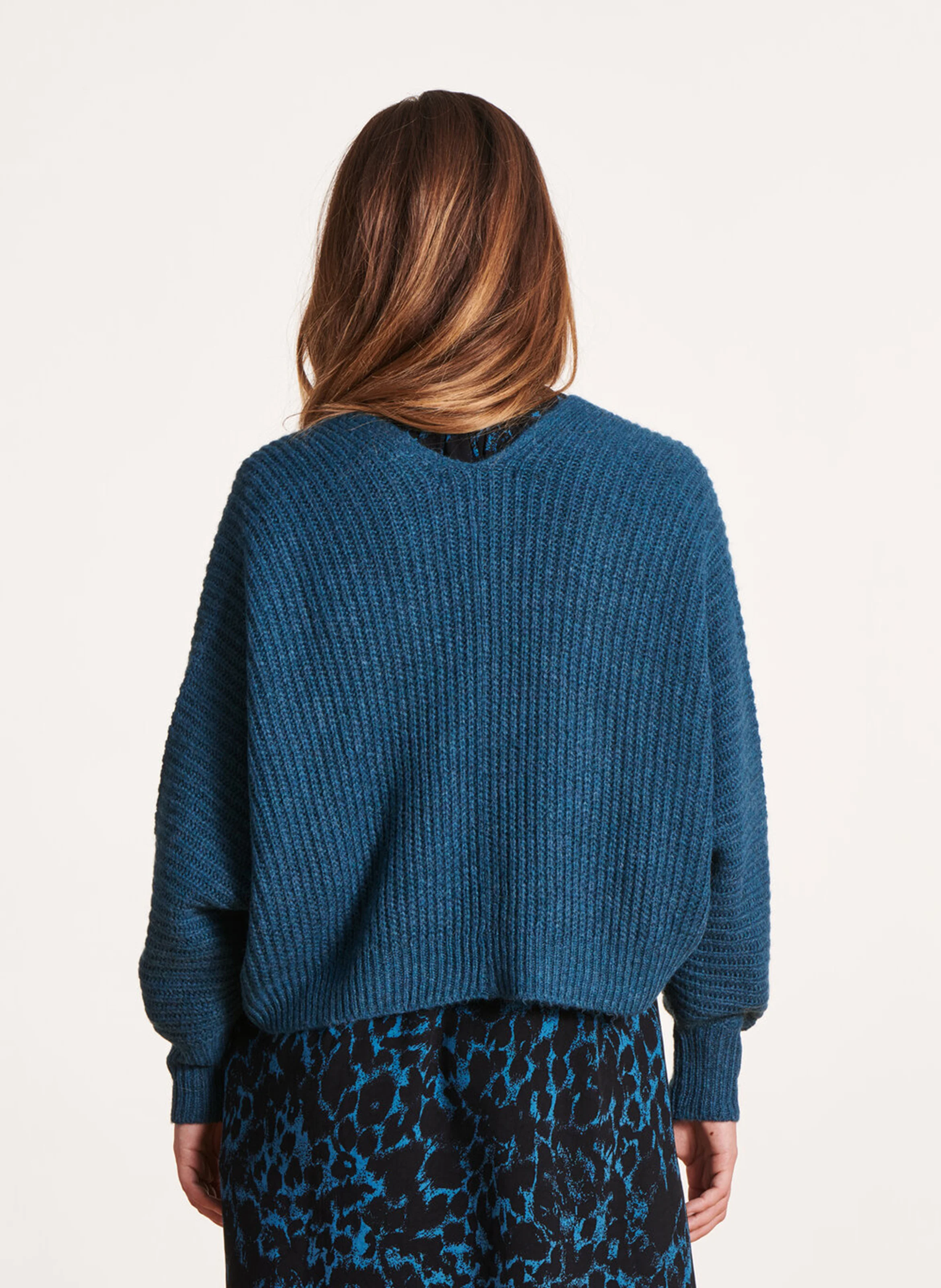 Gillet en maille | Bleu