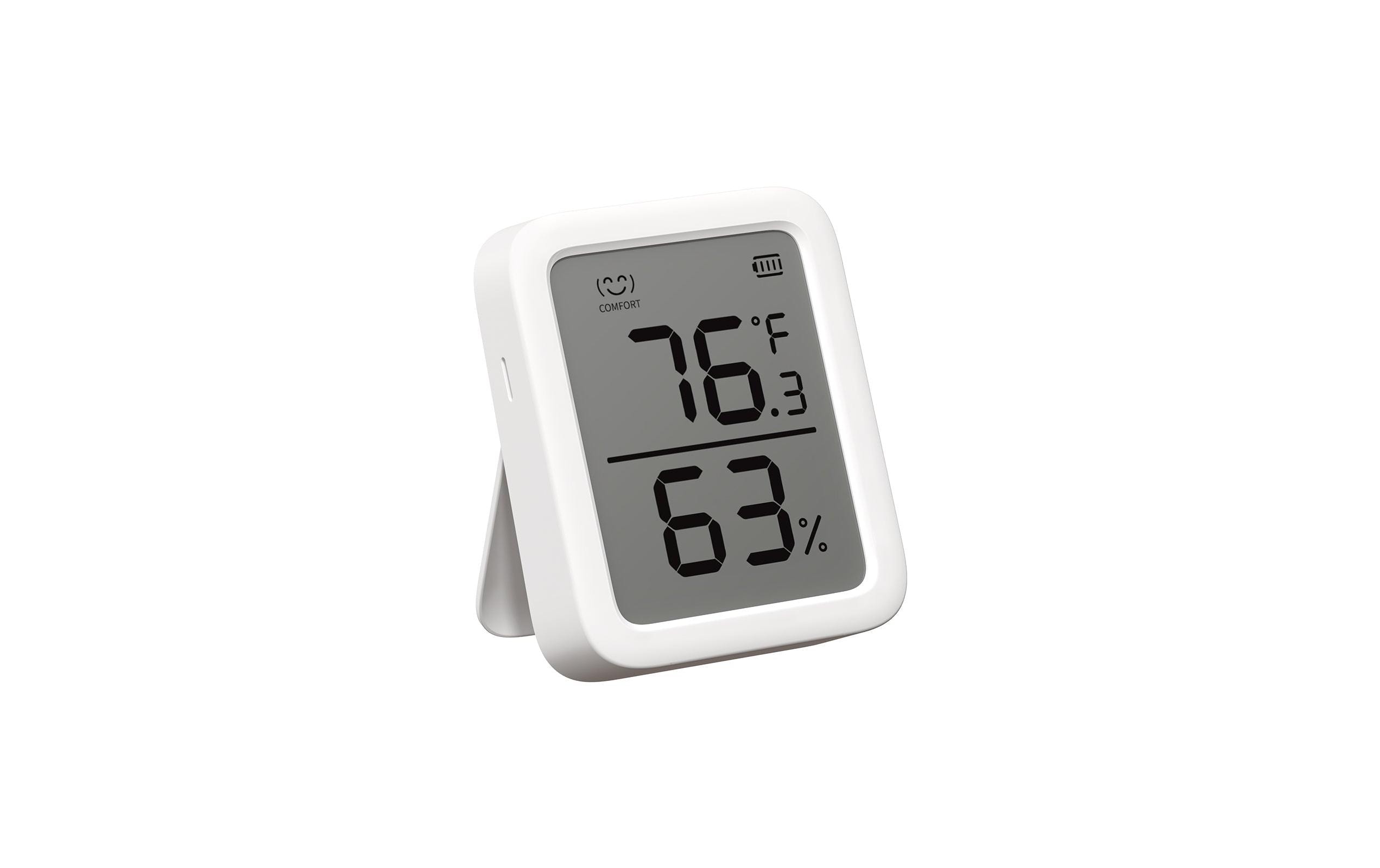 Smartes Innen-Thermometer, Weiss, BluetoothTemperatur- und Feuchtigkeitsmessgerät mit sehr hoher Genauigkeit