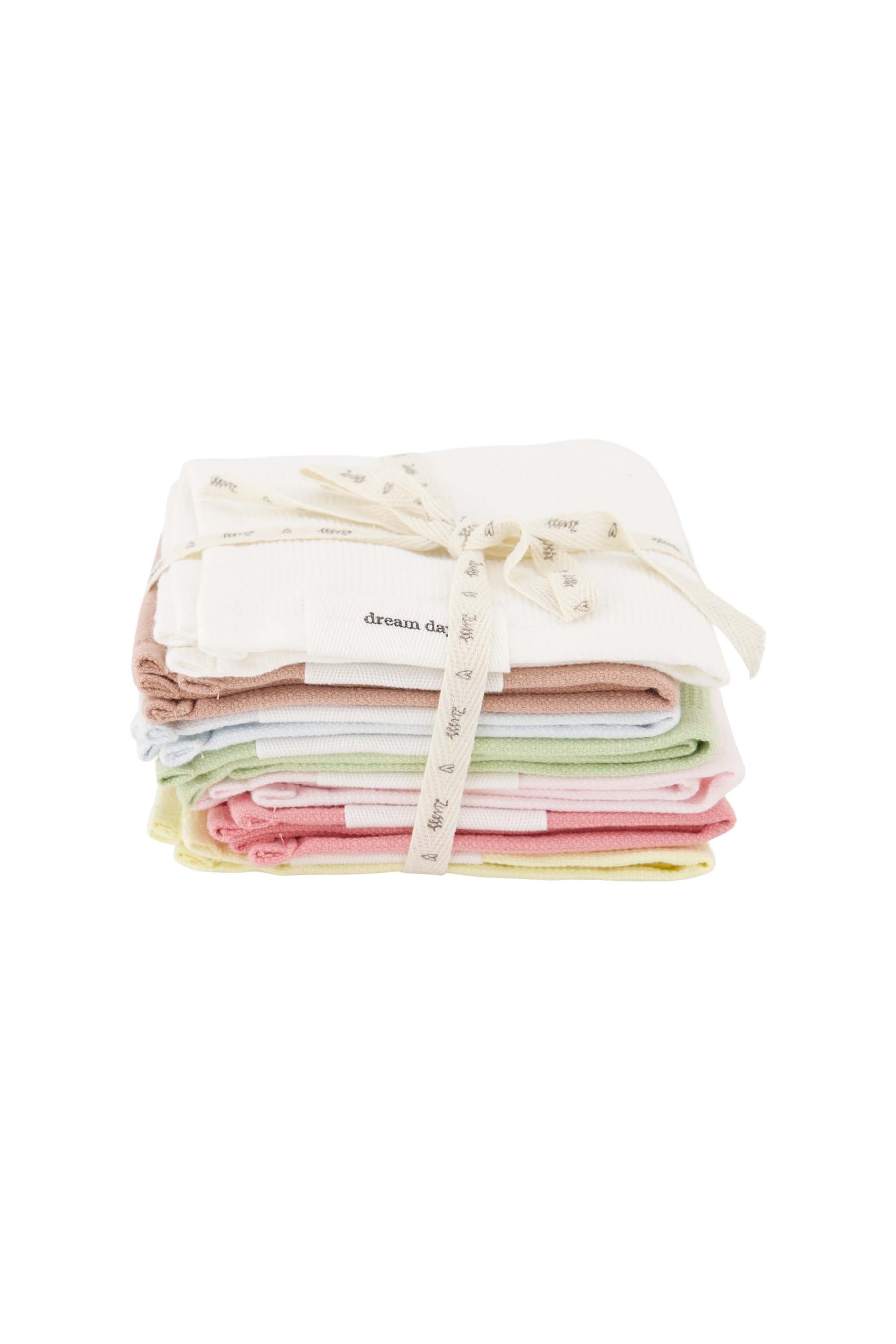 set van 7 vaatdoekjes multicolor