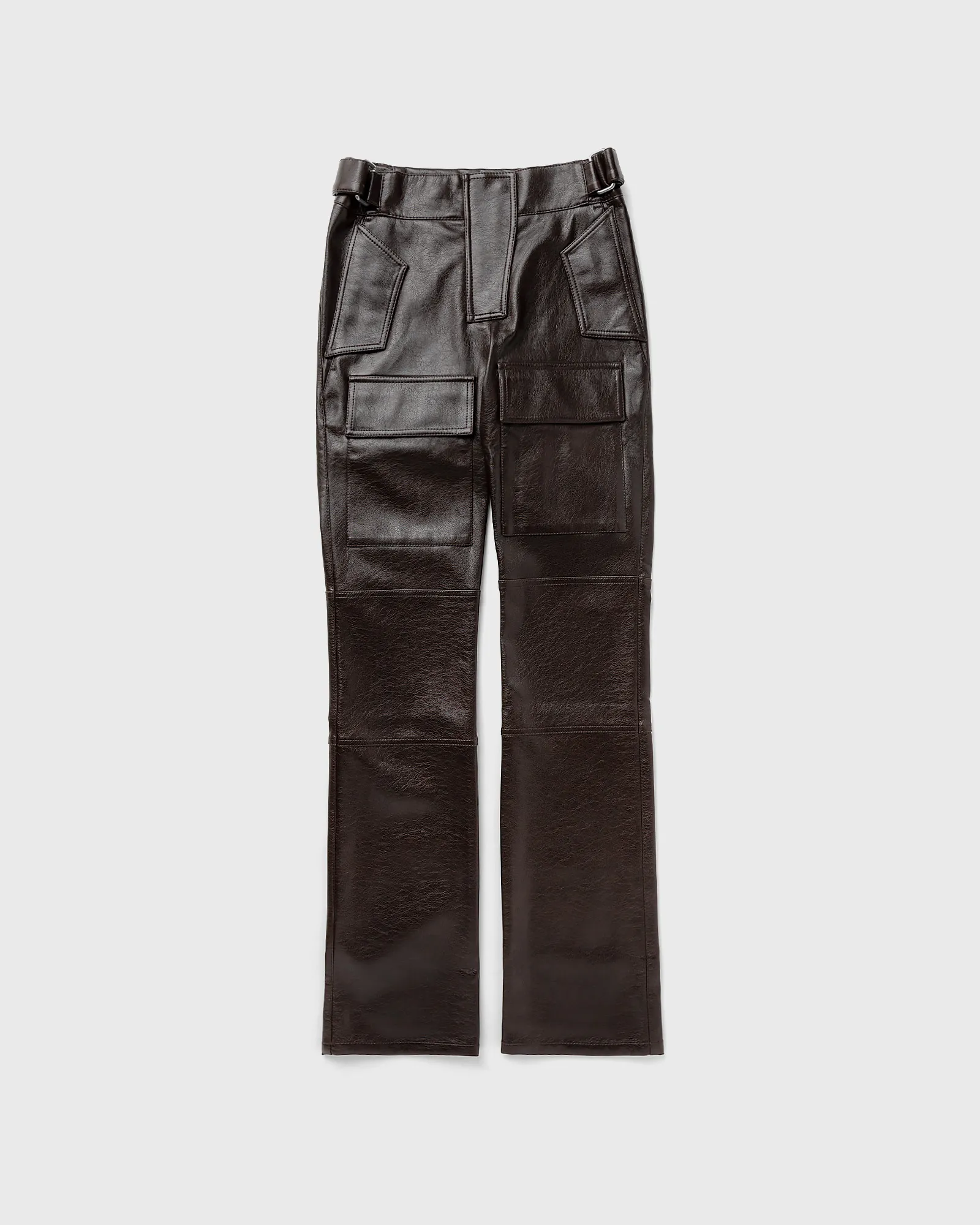 MISBHV FAUX LEATHER MOTO TROUSERS