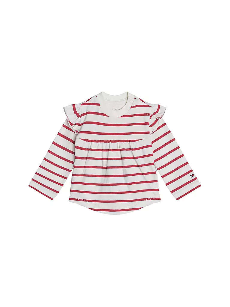 TOMMY HILFIGER Baby Langarmshirt  weiss