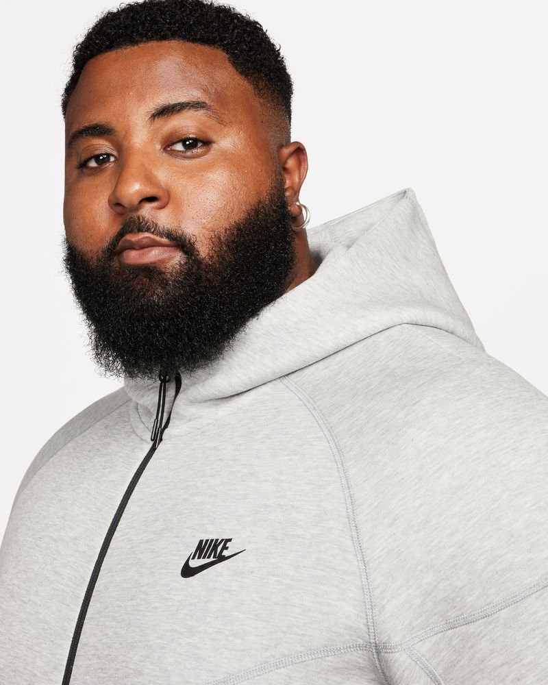 Sweat zippé à capuche Nike Sportswear Tech Fleece Gris pour homme