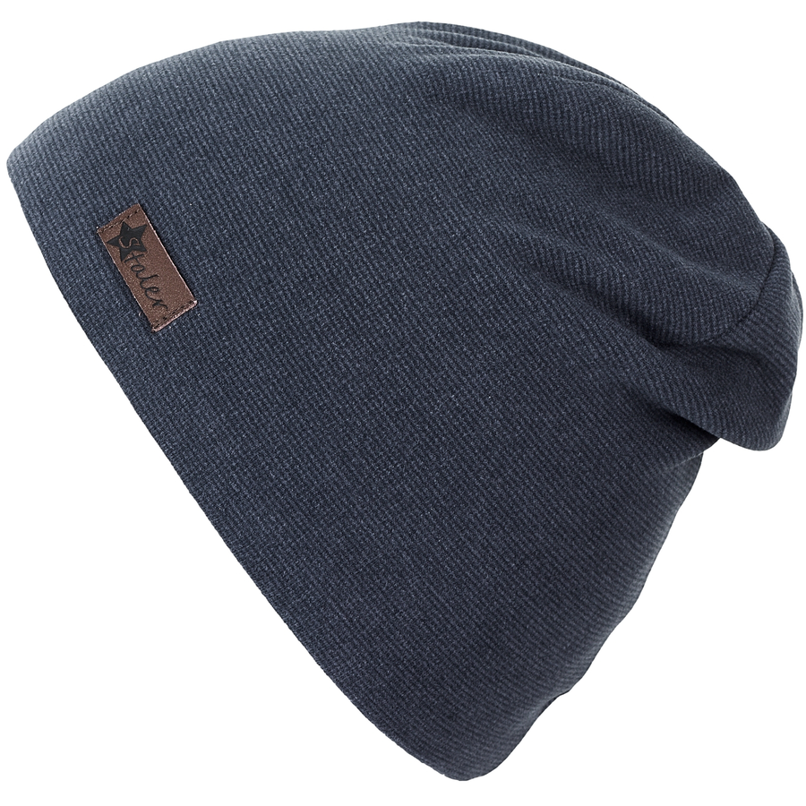Sterntaler Beanie Ringel blau mel.