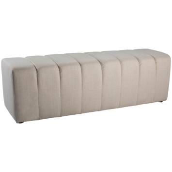 KARWEI eetkamerbank Erie grof geweven beige stof