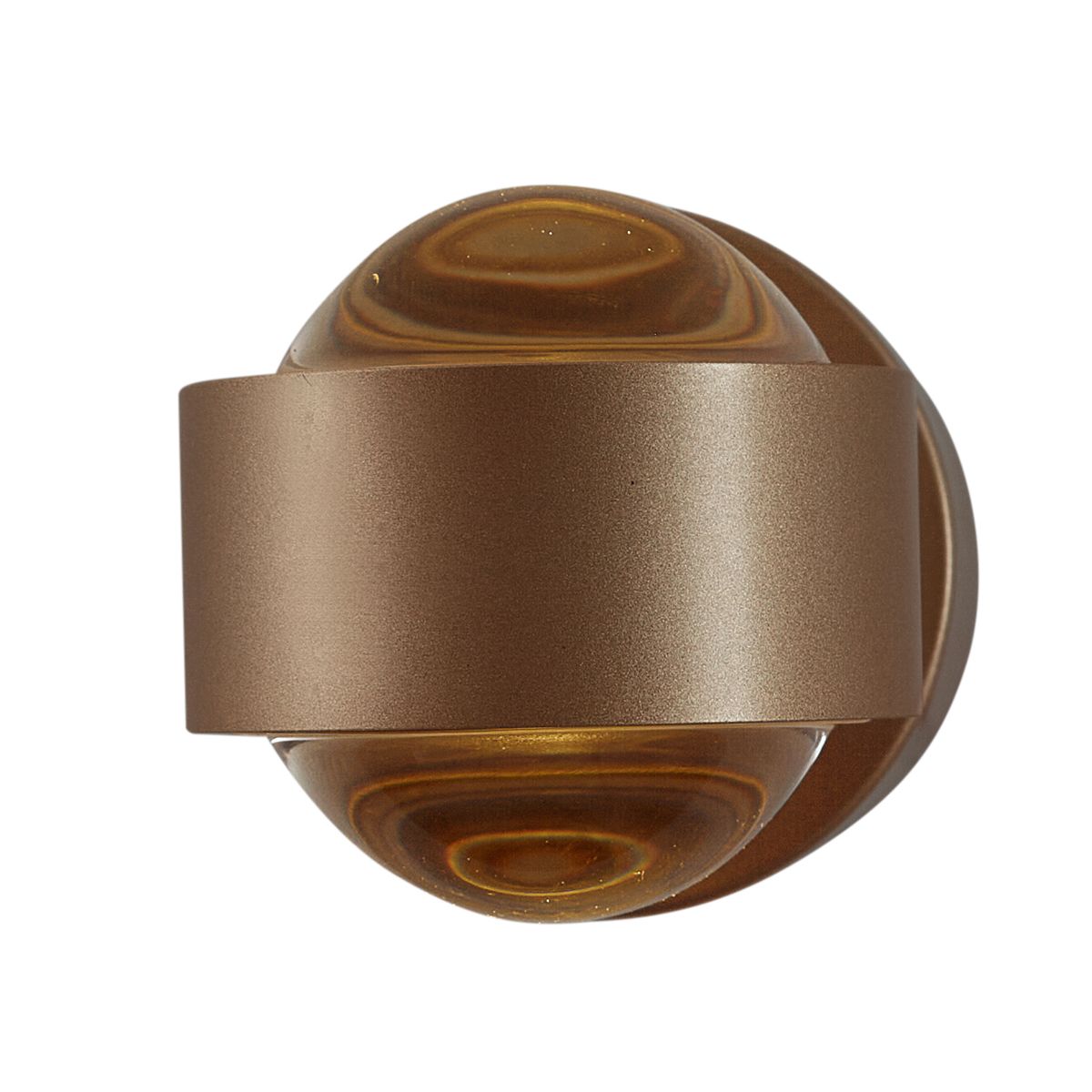 Design wandlamp donker brons incl. LED IP44 - Lens