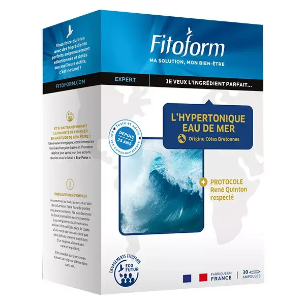 Fitoform Água do Mar Hipertônica 30 ampolas