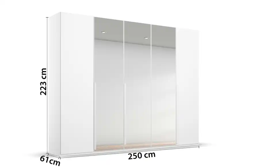Drehtürenschrank 251 cm 5 Stück