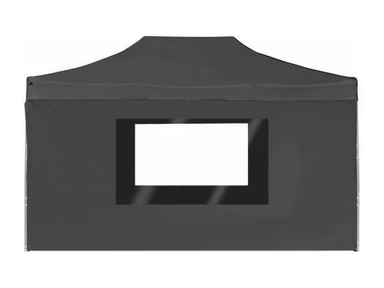 Tente de réception pliable à parois Aluminium 4,5x3m Anthracite