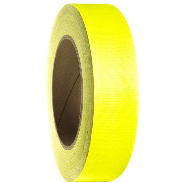 Adam Hall 58065NYEL gaffer tape 38 mm x 25 m neon geel