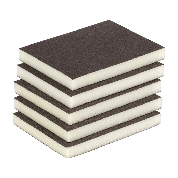 Slibesvamp korn 180 - 10 x 12 mm 5 stk. - Luxi
