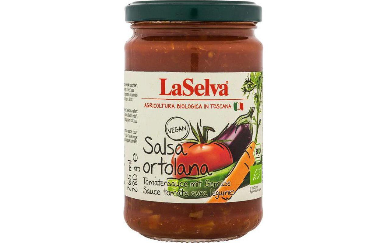 Glas Bio Salsa Ortolana 280 gTomatensauce mit Gemüse