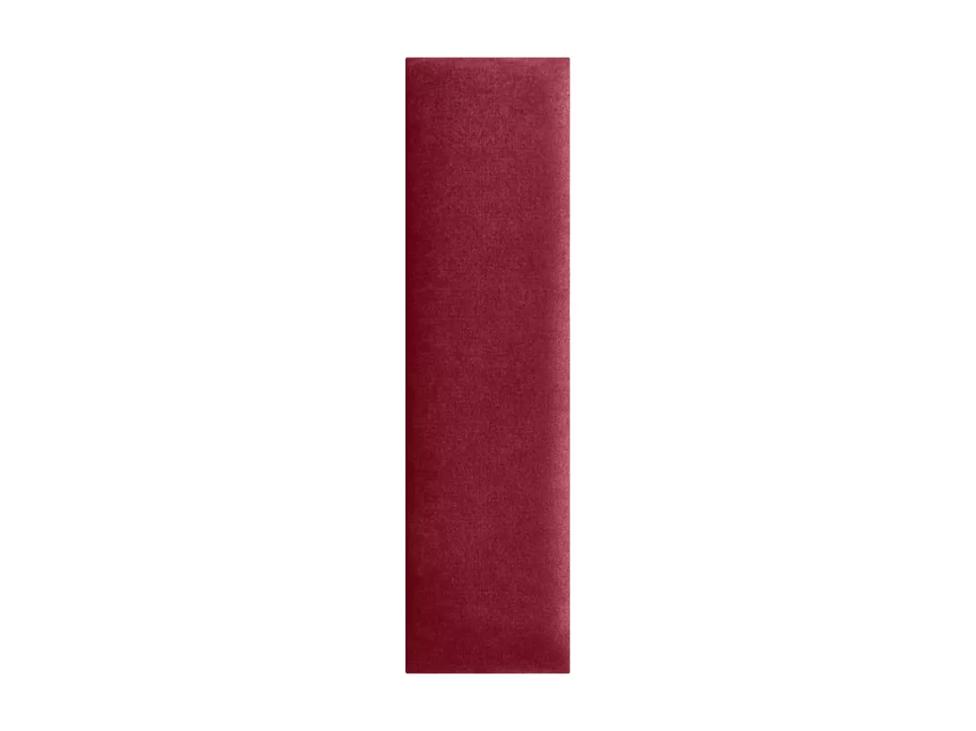 DHOME Lot de 8 Panneaux Rembourrés en Tissu Aqualine Autocollants pour Mur Acoustiques Absorbants Protection contre les Chocs (Rouge, 60x20cm, x8)
